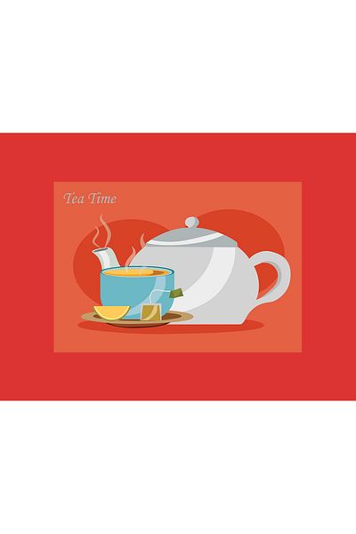 Funny Design وسادة الركبة مع صينية الاستمتاع - وقت الشاي