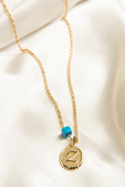 Modex Burgulu Zincir Z Harfi Kolye Sevgiliye Hediye