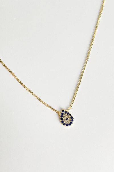 Modex Gold Zircon Stone Drop Necklace Gift for Lover