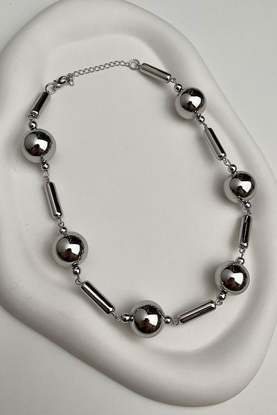 Modex Ball Necklace - Bar Detailed, Ccb Size:39+5 cm