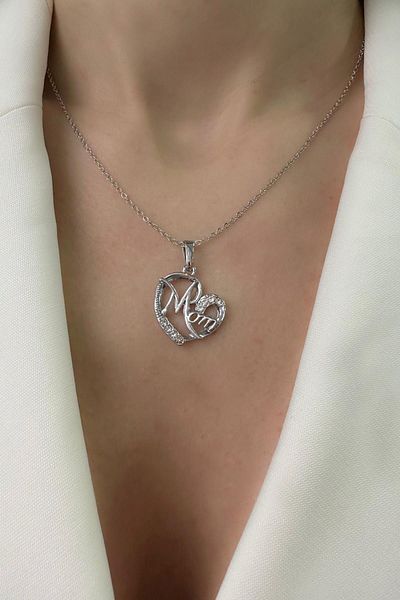 Modex Mom Heart Figure Necklace Mother's Day