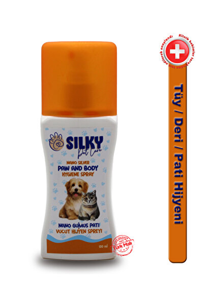 Silky Kediler Için Nano Gümüş Içerikli Vücut, Tüy Ve Pati Hijyen Spreyi -100m...