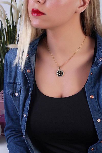 Modex Allah Stone Detailed Necklace