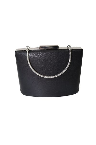 HFKY Geanta neagra pentru rochie de seara. Geantă de rochie de seară neagră cu pietre. HFKY380