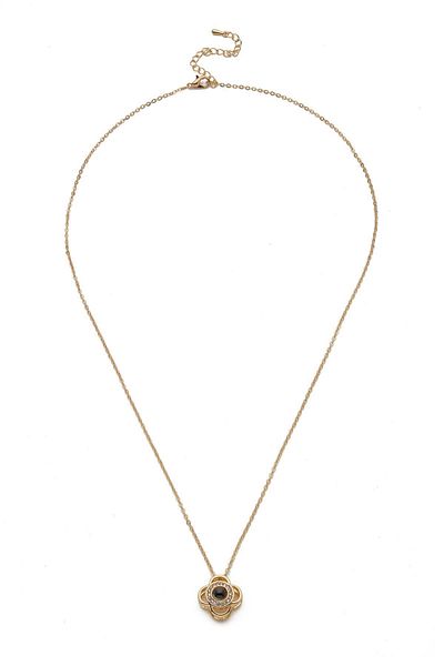 Modex Flower Figured 100 Languages I Love You Necklace Gift for Lover