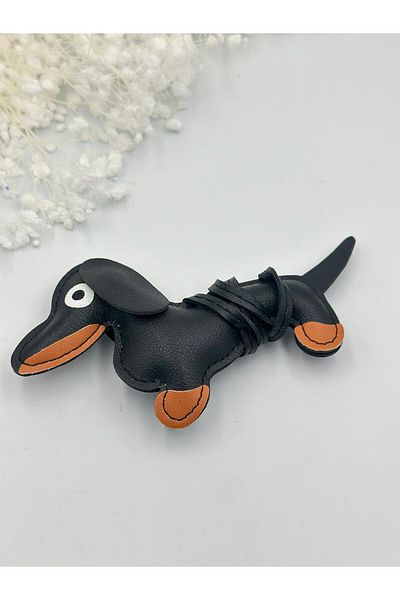 MyladyAccessoriess Accesoriu pentru geanta Black Dog Figure
