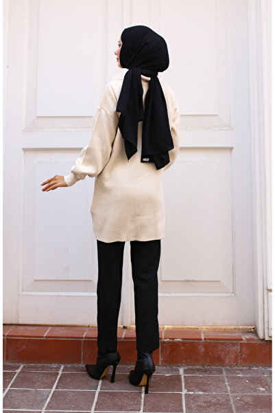 sefamerve Stone Colored Knitwear Tunic 11043-03