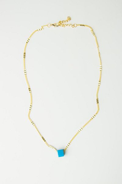 Modex Turquoise Beaded Chain Necklace
