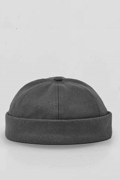 Külah Winter New Style Wool Retro Hip-hop Docker Hat Anthracite