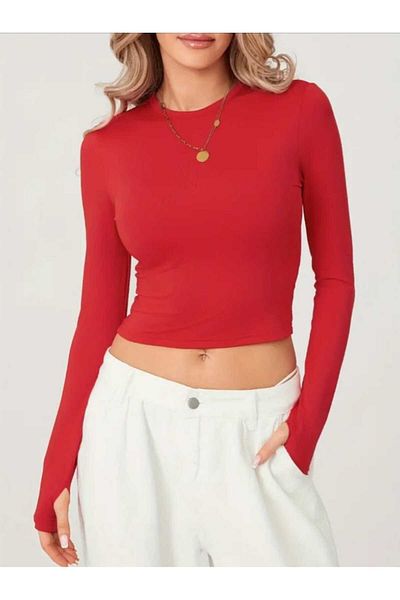 GARDIROZA Red Sports Body, Soft Touch Basic with Fingers, Red Sports Crop
