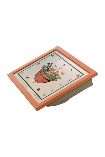 Funny Design Keyif Tray Knee Cushion - Salad