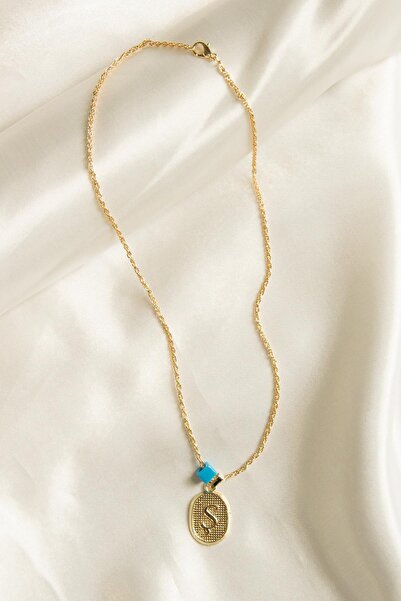 Modex Burgulu Zincir Ş Harfi Kolye Sevgiliye Hediye