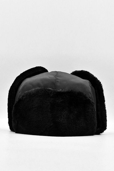 Külah Faux Fur Pilot Beret Anthracite Kalpak Hat