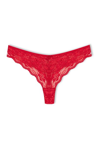 HNX Red Lace Thong Women's Panties 3-Pack