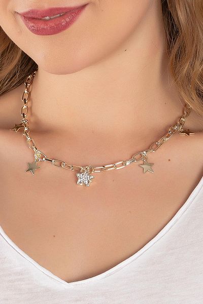 Modex Gold Yellow Star Figure Necklace