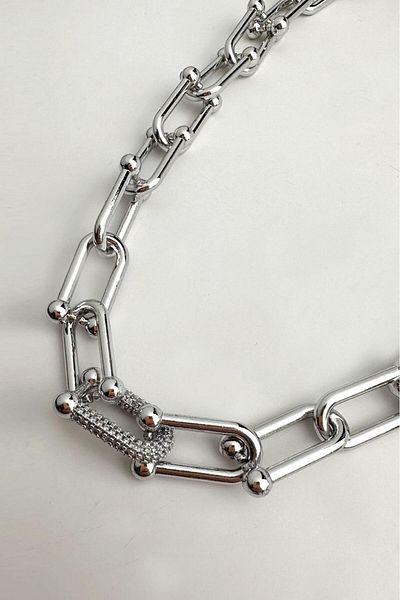 Modex Special Series Thick Tifany Necklace with Zircon Stone