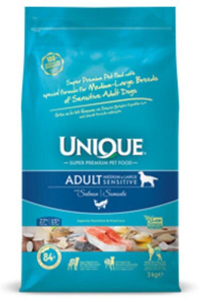 Unique Adult Dog Medıum-Large Sensıtıve Wıth Salmon 3 kg