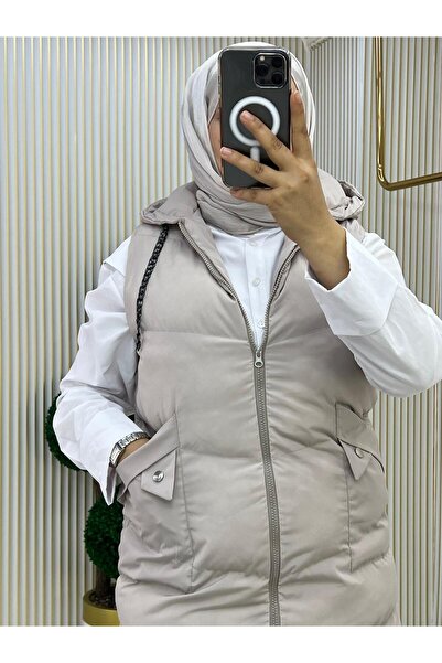 AKSİS Hooded Women's Puffer Vest