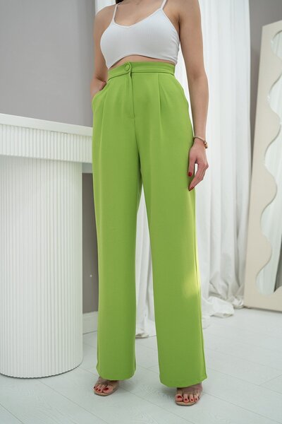 Elbee Fashion Woman Pantalone visokog struka