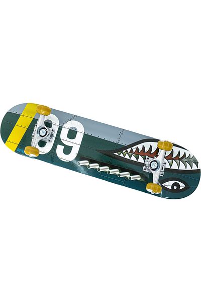 Others Skateboard Streetsurfing Street Skate 31 Shark Fire, Multicolor, Unisex