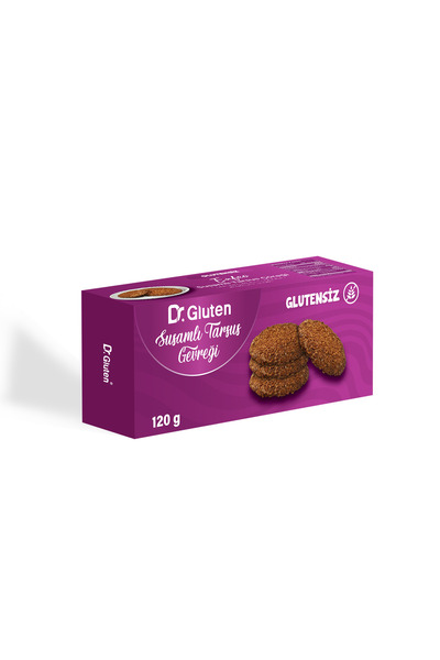 Dr.Gluten DR GLUTEN GLUTENSİZ SUSAMLI TARSUS GEVREĞİ 120 Gr.