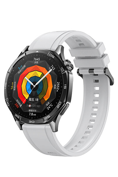 NovStrap Huawei Watch Gt6-Gt5-Gt4-Gt3-Gt2 46mm Pro/Se ile Uyumlu Kordon 22mm Easy Band Silikon Kayış
