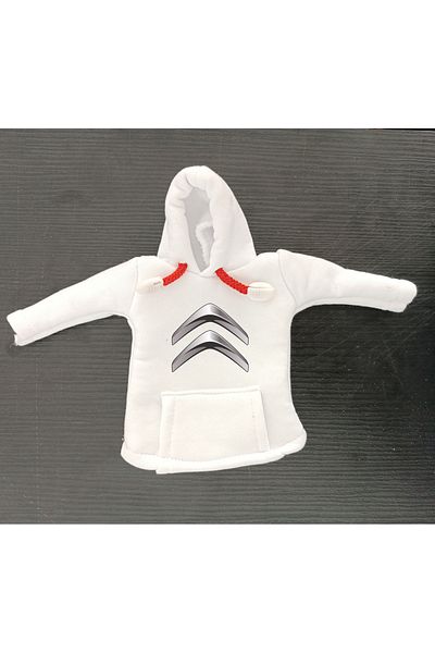 TeknOwner White Citroen Gear Shift Hoodie - Vehicle Gear Shift Clothing - Gear Shift Fleece - Citroen Gear Shift Hoodie
