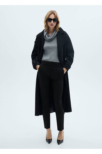MANGO Woman Slim-Fitting Short-Legged Pants