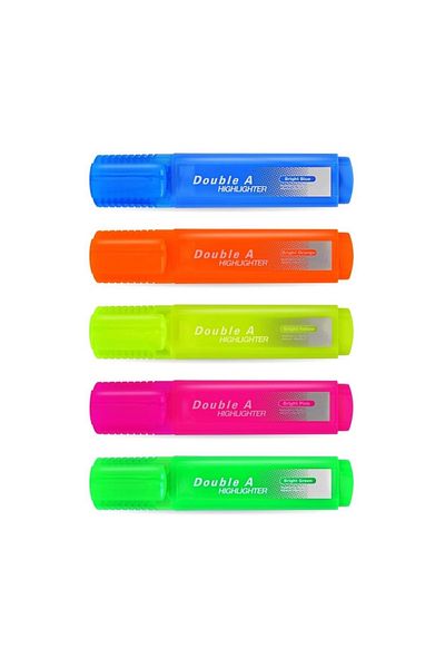 MCEM STORE Double a Pen with Yellow Highlighter - Pack of 10