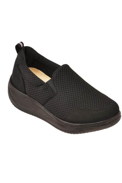 Dr.Comfort 15507 Pantofi sport pentru femei cu fundul basculant ortopedic și terapeutic. Negru