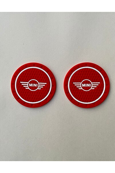 RoseTR Mini Cooper roșu - Suport pentru pahare din silicon de 72 mm, pahar pa...