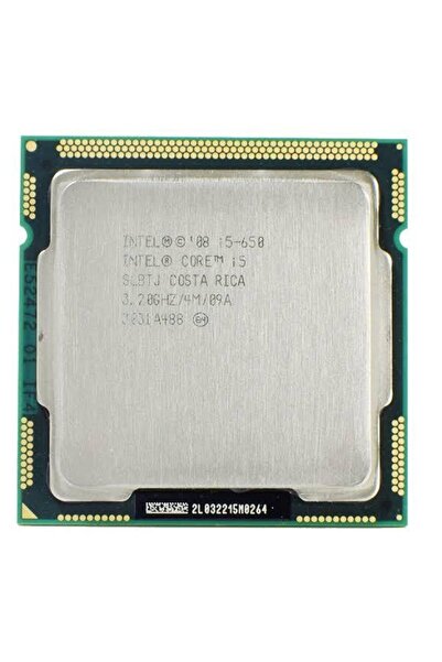 CORE i5 650 3.2GHz 2 Çekirdek 4 İş Parçacıklı İşlemci (LGA1156 Soket, Yenilen...