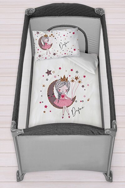 Homamia Isme Özel 75x120 Park Yatak Beşik Nevresim Takımı