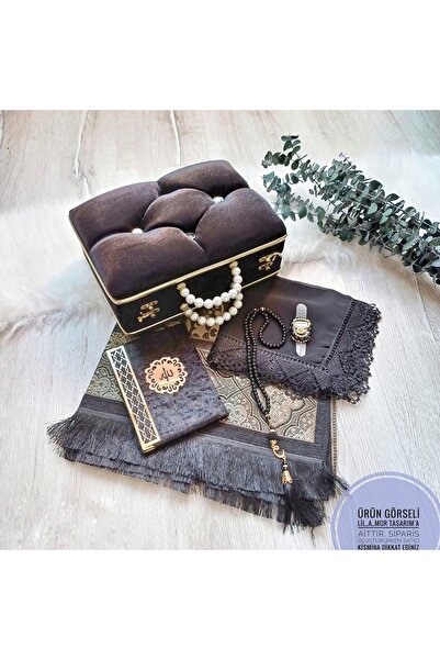 LilAmor Concept Hediyelik Damat bohcasi sandikli namaz seti seccade tesbih ya...