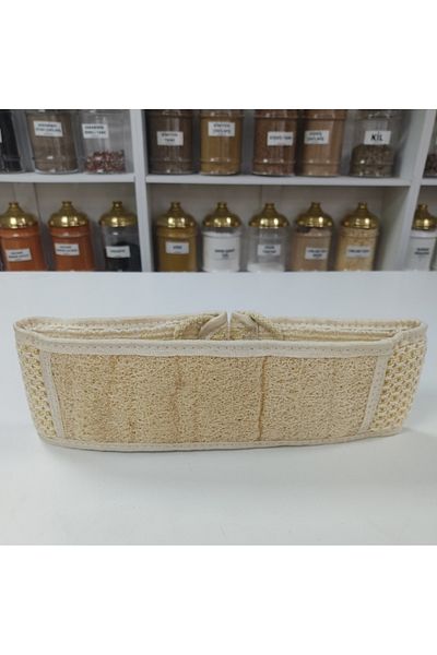 Bakkal Hasan 4 Pcs Natural Pumpkin Fiber - Long Kitchen Bathroom Scrub, Processed