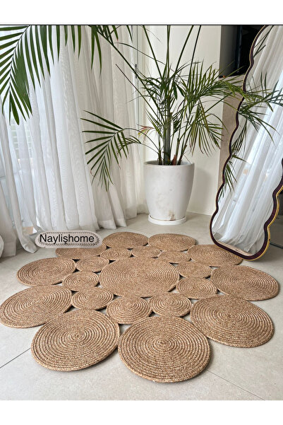 naylişhome jüt hasır kilim bohem yolluk hediyelik çeyizlik salon mutfak koridor