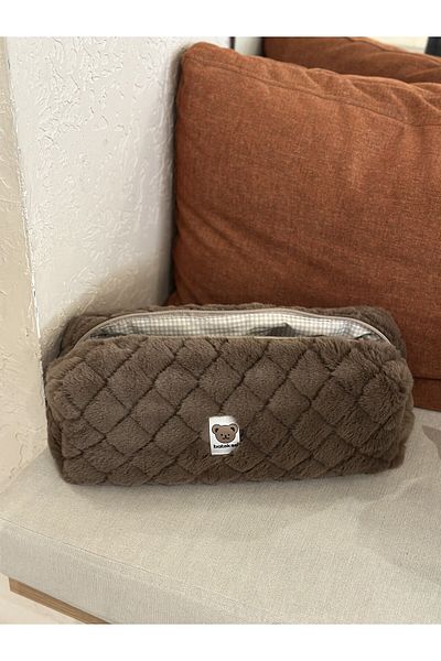 Batekso Τσάντα ταξιδιού για βελούδινα styling μαλλιών Bitter Brown - μέγεθος XL