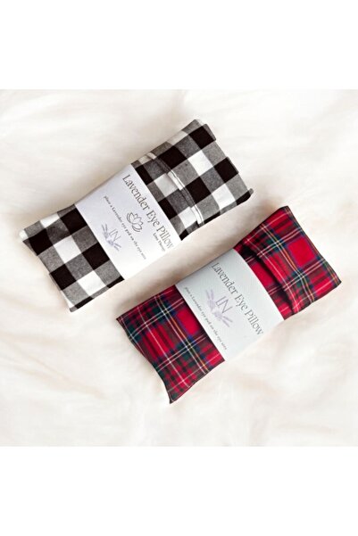 Işıldayan Kutular مجموعة من 2 وسادة عين لافندر - وسادة عين للتأمل منقوشة بالل...