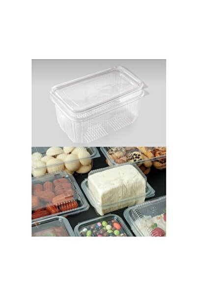 ANIL AMBALAJ Plastik Sızdırmaz Kap 1000 gr Cc Kullan At Tel Kullanımlık Kapak...
