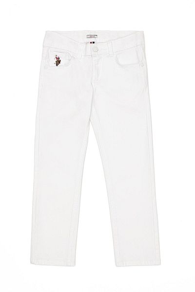 U.S. Polo Assn. Παντελόνι από λευκό καμβά για αγόρι