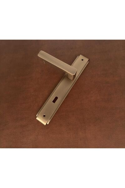 KOLDOOR بيلا أنتيك أصفر - مقبض باب غرفة زاماك فاخر بمرآة، مجموعة واحدة