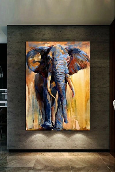 AR AJANS KANVAS TABLO Pictură pe pânză elefant