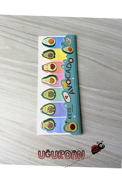 NaSaDAN Avocado Cute Postit Note Paper Bookmark 105 Sheets 1 Piece