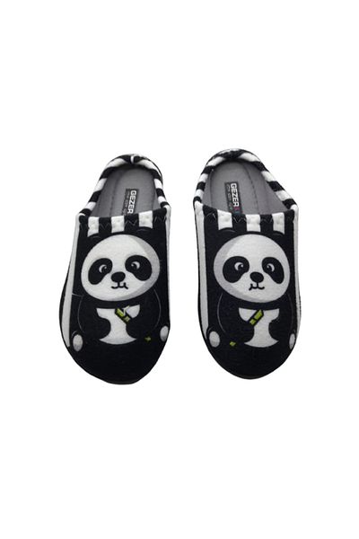 GEZER Παιδικές παντόφλες σπιτιών με σχέδια Panda Μαύρο-Λευκό Ultra Light - gzrtr 965210