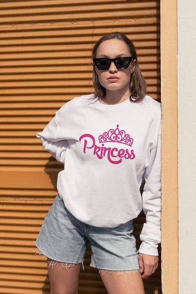 Texclusive Princess Princess Sweatshirt Unisex Mother Father Kids Family Combination