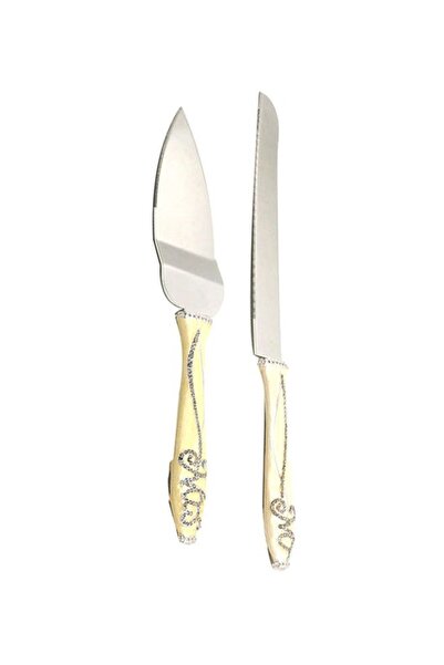 Dania طقم مجرفة وسكين لتقديم الكيك والحلويات، قطعتين