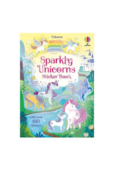 Usborne Carte de autocolante cu unicorni strălucitori