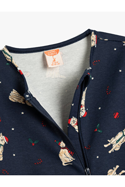 Koton Weihnachten Thema Teddybär gedruckt Jumpsuit Baumwolle