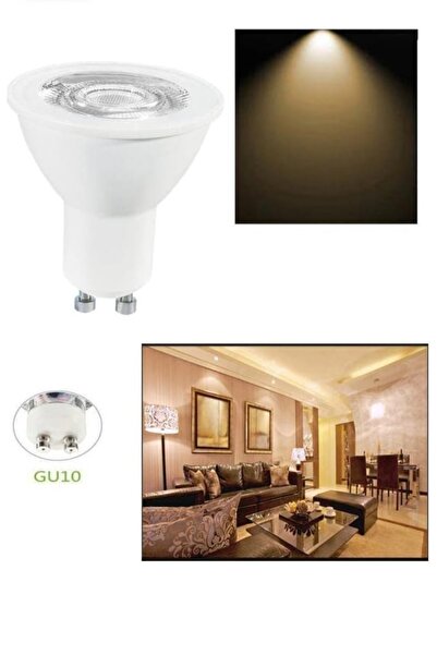 Osram 4.5w=50w 6500Kelvin Beyaz ışık (10'Lu Paket) Gu10 Duylu 350Lümen F Enerji Led Spot Ampul