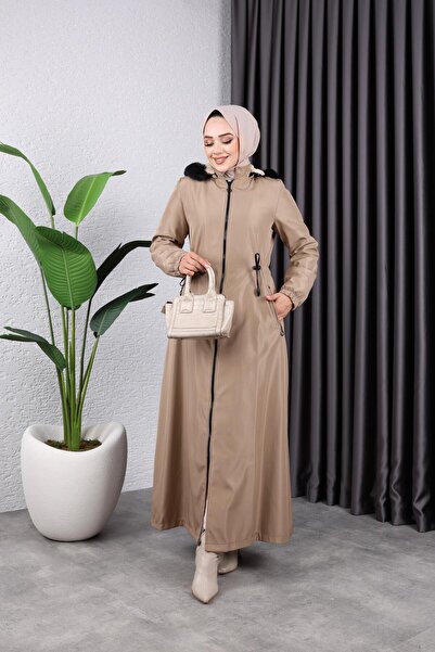 HARMAN BUTİK ΓΥΝΑΙΚΕΙΟ ΠΑΛΤΟ BONDIT ΜΕ ΚΟΥΚΟΥΛΑ ΜΕ ΤΣΕΠΕΣ ΜΕ φερμουάρ